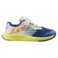 Babolat Tennis Shoes Pulsion Kid VELCRO Allcourt blue/yellow Children